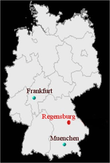 regensburg 위치를 나타내는 이미지